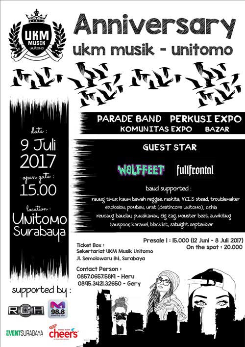 Parade Band di Anniversary Ukm Musik Unitomo 4th Anniversary Ukm Musik Unitomo 4th