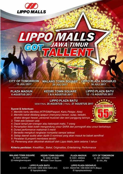 Tunjukkan Bakat Menyanyimu di Lippo Malls Got Talent Jawa Timur Lippo Malls Got Talent Jawa Timur