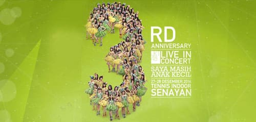 JKT48: 3rd Anniversary Live in Concert Banner JKT48