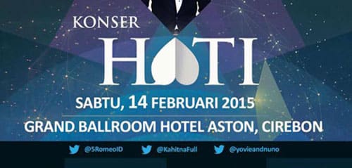 Konser Hati: Kahitna, Yovie & Nuno dan 5 Romeo di Cirebon Konser Hati s1