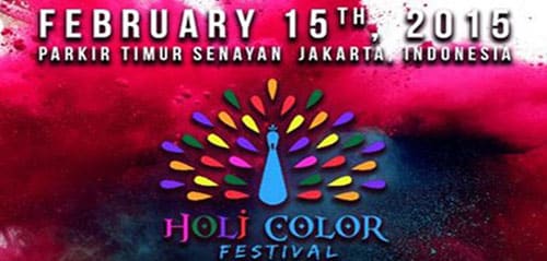 Holi Color Festival Jakarta banner holi color festival