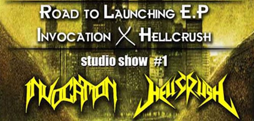 Ada Ivocation di Acara Musik Keras di Bandung Acara Musik Keras Bandung Road To Launching Invocation X Hellcrush Studio Show 1