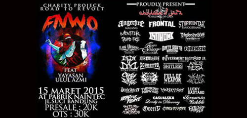 Charity Project Road to Revolt di Bandung Charity Project Road to Revolt FNWO