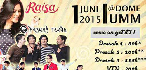 Raisa Tampil di Dies Natalis UMM Acara Malang1