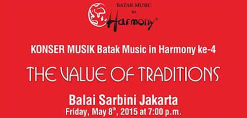 Konser “Batak Music in Harmony" di Balai Sarbini Batak Music in Harmony ke 4 1