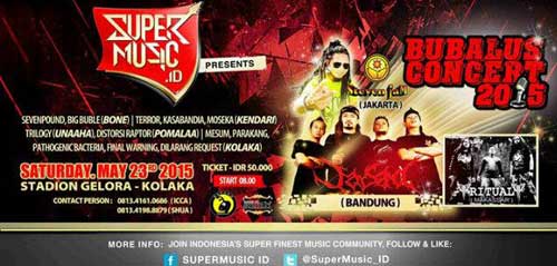 Konser Bubalus di Sulawesi Tenggara Bubalus Concert 2015 1