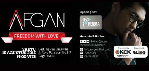 Konser Afgan "Freedom With LOVE" di Bogor afgan freedom bogor1
