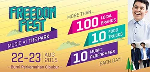 Ada Tulus, RAN, dan Afgan di Freedom Fest 2015 FreedomFest1