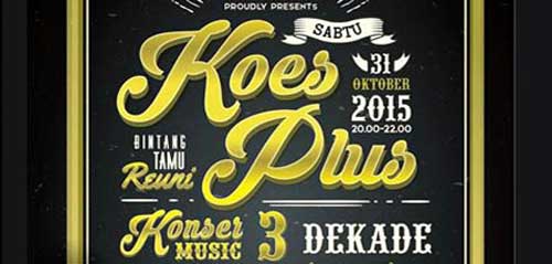 Nyanyian Koes Plus di Konser Musik 3 Dekade 1