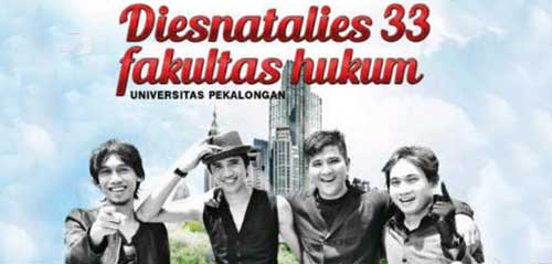 Sheila On 7 Manggung di acara Dies Natalis FH Unikal 1