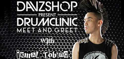 Belajar Nge-drum bersama Ikmal Tobing di Drum Clinic Belajar Nge drum dengan Ikmal Tobing di Drum Clinic 1