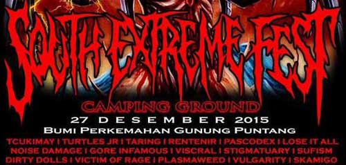 Panggung Musik Metal South Extreme Fest di Bandung Musik Metal South Extreme Fest di Bandung 1