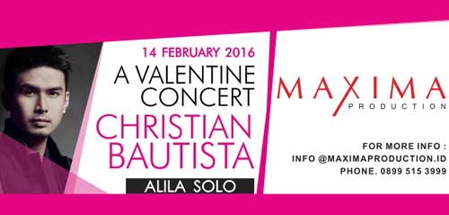 Christian Bautista Berbagi Keromantisan di Kota Solo A Velantine Concert Christian Bautista 1