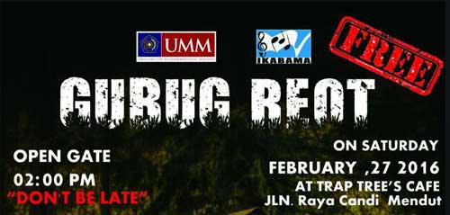 Konser Gratis! Gubug Reot di Kota Malang Gubug Reot acara persembahan dari IKABAMA UMM 1