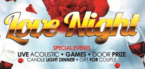 Meriahkan Valentine di Love Night Meriahkan Valentine mu di Love Night 1