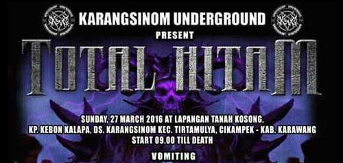 Karangsinom Underground Gelar Total Hitam 2 di Cikampek Karangsinom Underground Gelar Total Hitam 2 di Cikampek 1