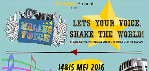 Kompetisi Menyanyi Lets Your Voice Shake The World di Kota Malang Kompetisi Menyanyi Lets Your Voice Shake The World di Kota Malang 1