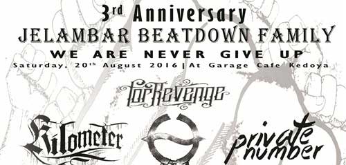 Tonton For Revenge di 3rd Anniversarry JBF For Revenge Menggebrak Panggung Musik 3rd Anniversarry JBF 1