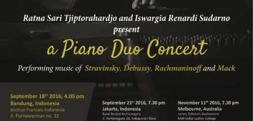 A Piano Duo Concert Persembahkan Karya Stravinsky, Debussy, Rachmaninoff dan Mack A Piano Duo Concert Persembahkan Karya Stravinsky Debussy Rachmaninoff dan Mack 1