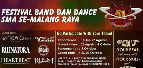 Hot New Camp & Ruinatora Ramaikan Festival Band and Dance SMA Se Malang Raya Hot New Camp Ruinatora Ramaikan Festival Band and Dance SMA Se Malang Raya 1