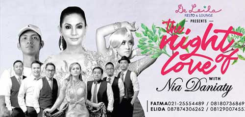 The Night Of Love with Nia Daniaty di FX Sudirman Jakarta The Night Of Love with Nia Daniaty 1a