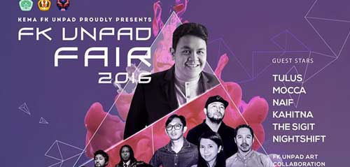 Tulus & Mocca Meriahkan FK UNPAD FAIR 2016 Tulus Mocca Persembahkan FK UNPAD FAIR 2016 1