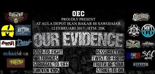 Konser Musik Our Evidence di Sawojajar, Malang Konser Musik Our Evidence di Sawojajar Malang 1