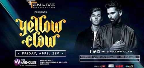 Aksi Duo DJ Yellow Claw di Surabaya Aksi Duo DJ Yellow Claw di Surabaya