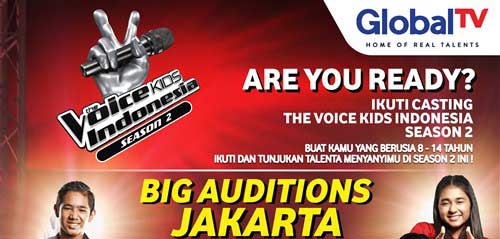Ikuti Audisi Menyanyi di The Voice Kids Indonesia Season 2 The Voice Kids Indonesia Season 2