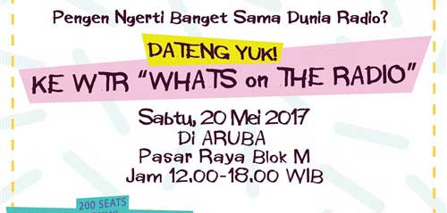 Update Wawasan Bermusikmu di WHATS on THE RADIO WHATS on THE RADIO