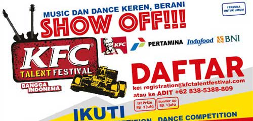 Tunjukkan Bakat Bermusikmu di KFC Talent Festival KFC Talent Festival