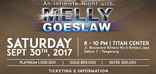 An Intimate Night With Melly Goeslaw di Titan Center An Intimate Night With Melly Goeslaw