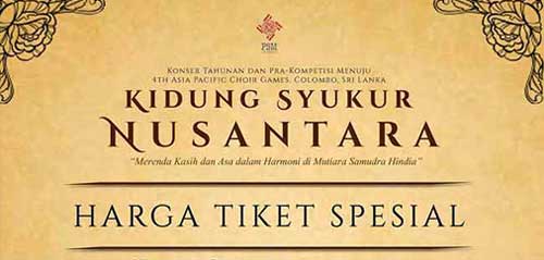Konser Tahunan Kidung Syukur Nusantara Kidung Syukur Nusantara