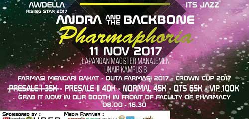 Andra and The Backbone Tampil di Pharmaphoria Crown 2017 Pharmaphoria Crown 2017