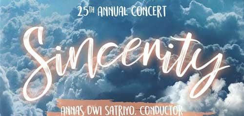 Konser Sincerity dari Gitasurya Student Choir Konser Sincerity