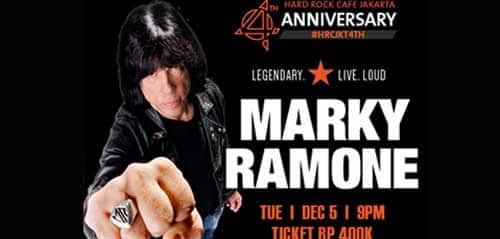 Meet & Greet Marky Ramone di Hard Rock Cafe 4th Anniversary Hard Rock Cafe 4th Anniversary
