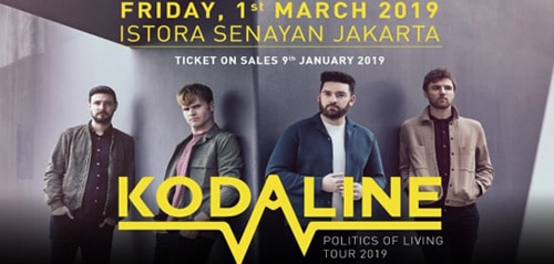 Politics of Living Tour 2019 dari Kodaline di Istora Senayan Jakarta Konser Politics of Living Tour 2019 dari Kodaline di Istora Senayan Jakarta