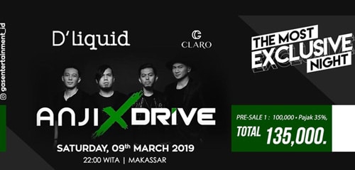 Konser The Most Exclusive Night W/ Anji X Drive di Makasar Konser The Most Exclusive Night W/ Anji X Drive di Makasar